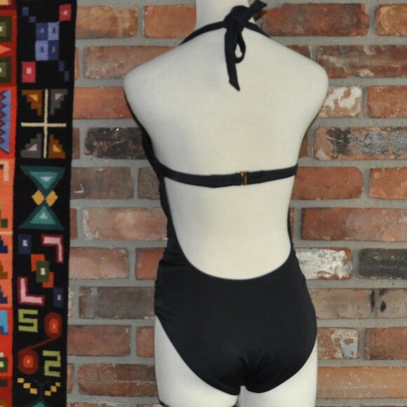 VICTORIA'S SECRET Twist Halter Tummy Control One-Piece Ruched Swim Bathing Suit - Picture 4 of 14